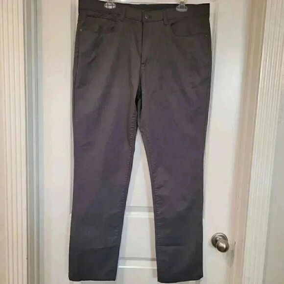 English Laundry Men's Charcoal Grey Cotton/Nylon/Spandex Pants - Picture 3 of 15